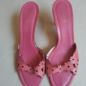 Vintage Coach Clarissa Leather Sandals